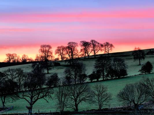 Sunrise View from Gratton Grange Farm, Derbyshire