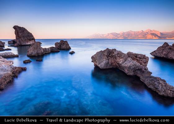 Turkey - Sunrise at Antalya's Kaleiçi Rocky Bay