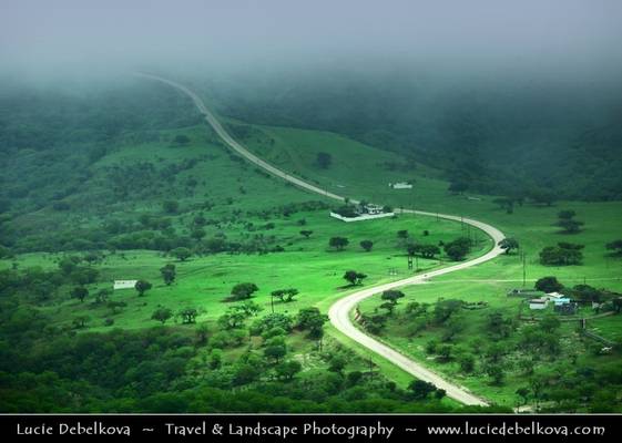 Oman - Road through Green Paradise of Salalah Mountains