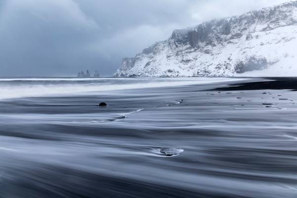 Reynisdrangar Sea Stacks, Black Beach, Vik, Iceland