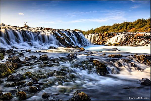Bruarfoss Waterfall Iceland