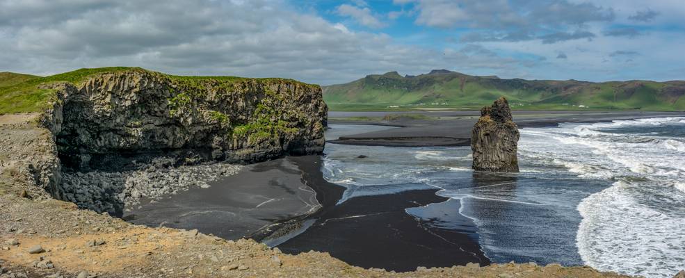 Black Beach Panorama
