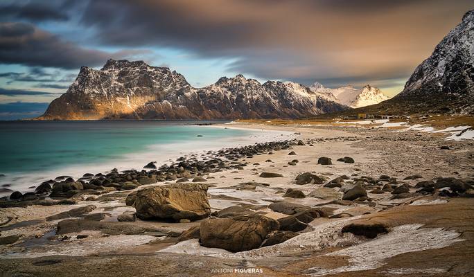 Utakleiv Beach, Panorama