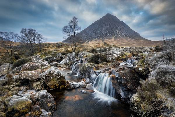 Buachaille Etive Mòr Waterfalls #1, Glen Etive, Scotland