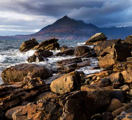 The sun's final warming touch.