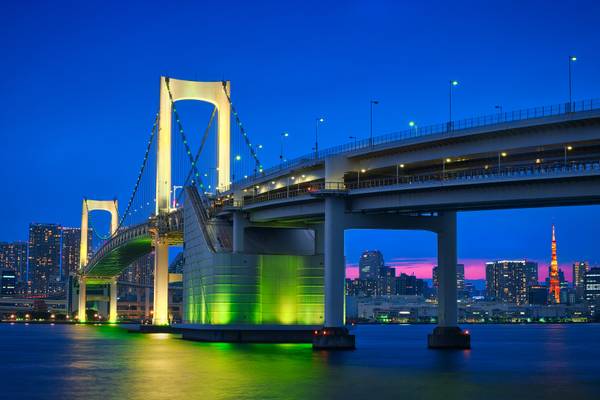 Rainbow Bridge & Blue Hour