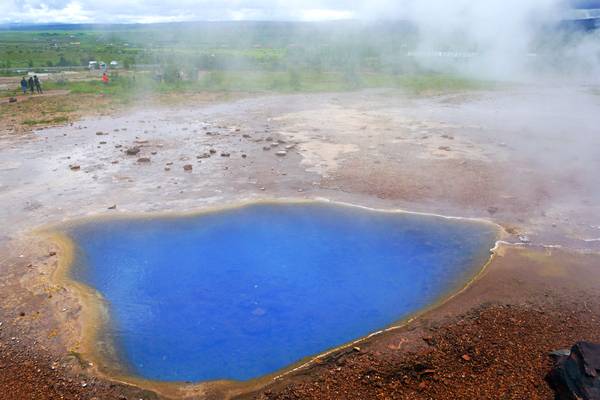 Blue lagoon of Haukadalur