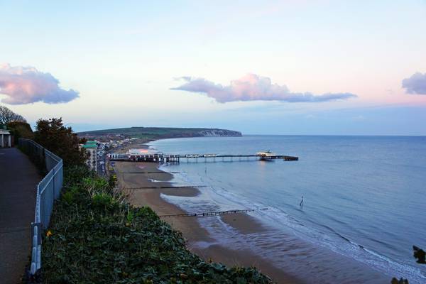 Sandown Bay after sunset, Isle of Wight