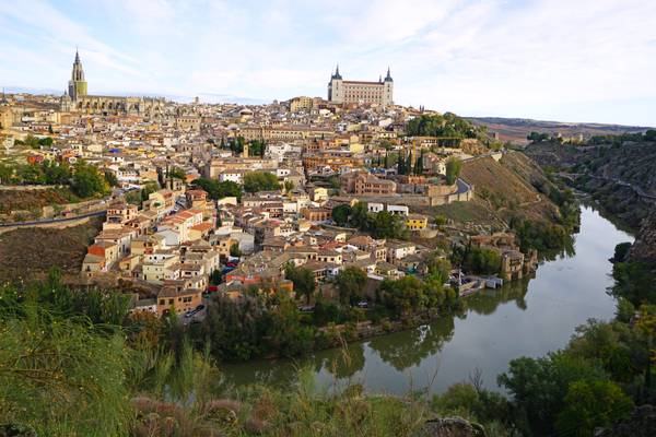 Tagus river bend, Toledo, Spain