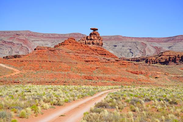 Road to the Mexican Hat, Utah, USA
