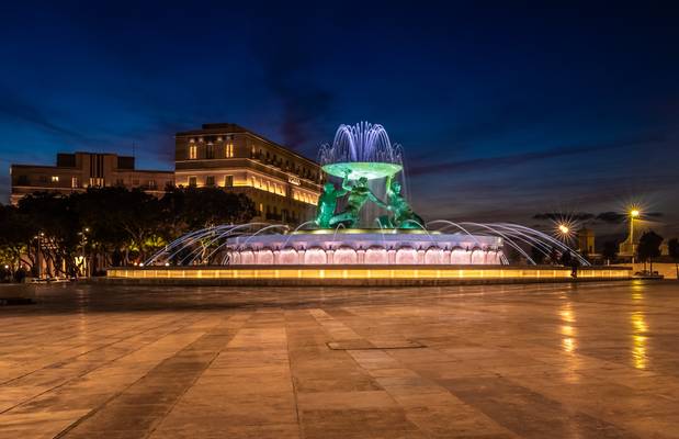 Valletta at blue hour