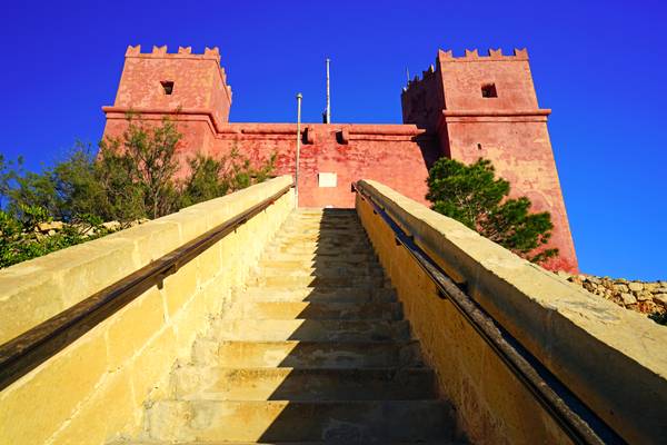 Stairs to the Red Tower, Mellieha, Malta