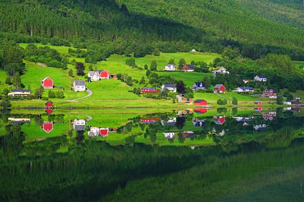 Stunning symmetry, Sykkylvsfjord, Norway