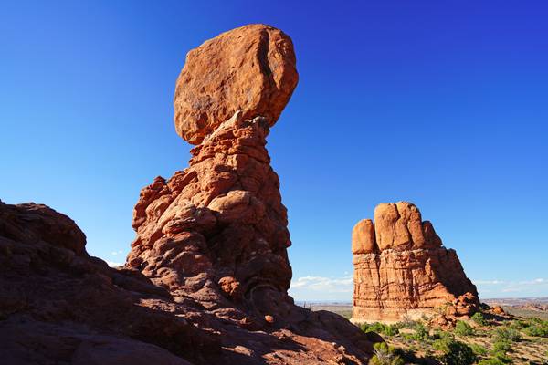 Under the Balanced Rock, Arches NP, USA