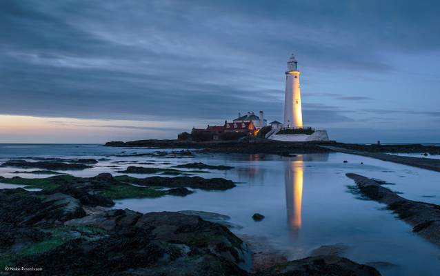 Reflection of St. Mary's Lighthouse (in explore)