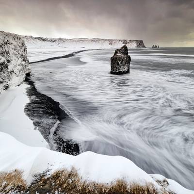 Sea Stacks, Reynisfjara Black Beach, Vik, Iceland