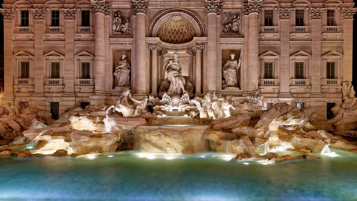 Fontana di Trevi at Night