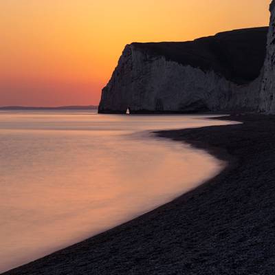 Golden Sunset, Bat's Head, Dorset