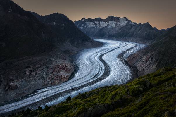 Aletsch Glacier Sunset