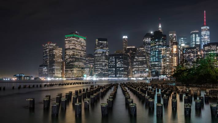 Manhattan Skyline at Night