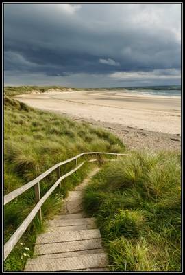 Dunnet Bay storm approaching