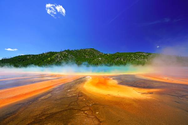 Blue & orange, Yellowstone NP, USA