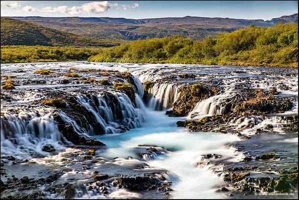 Bruarfoss Waterfall Iceland
