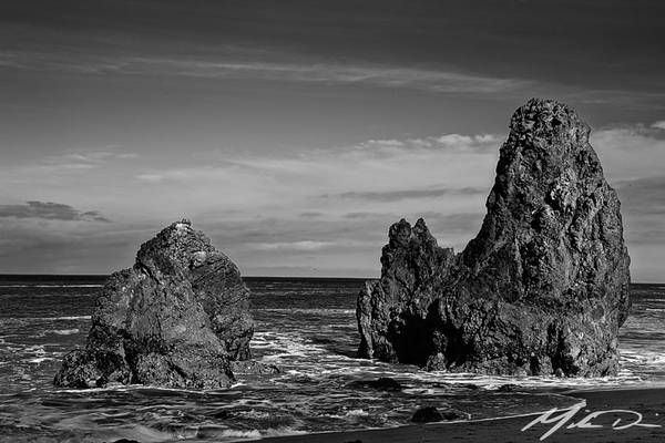 Rodeo Beach Morning, B&W