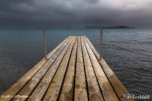 The Pier at Þingvellir Lake in the mist