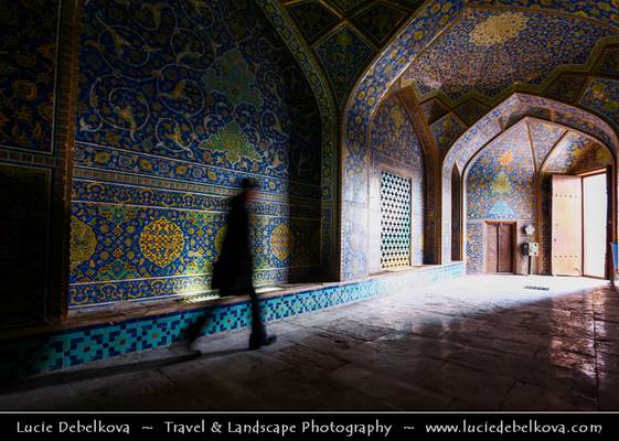 Iran - Walking into the Light of Sheikh Lotf Allah Mosque (Masjed-e Sheikh Lotf-o-llah) in Esfahan