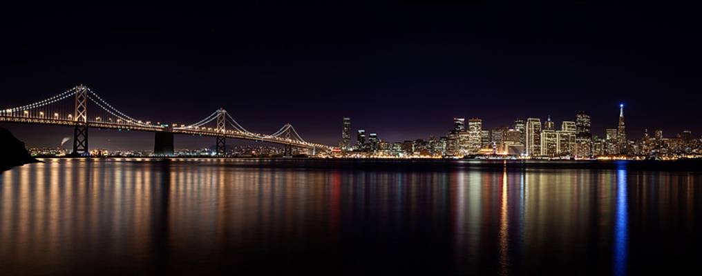 SF Holiday Skyline - Pano
