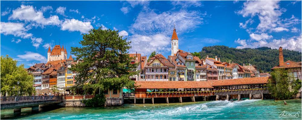 Thun panorama, Switzerland