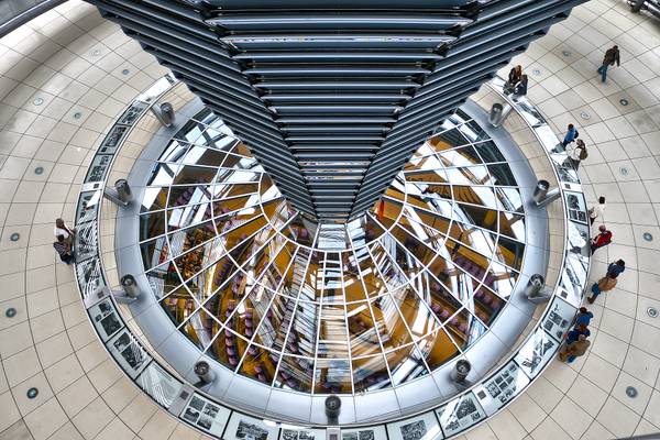 Gli specchi della "lanterna" (Reichstag di Berlino)