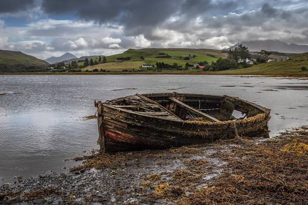 Wreck at Carbost, Isle of Skye