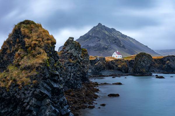 The White House, Mt. Stapafell, Arnarstapi, Snæfellsnes Peninsula, West Iceland