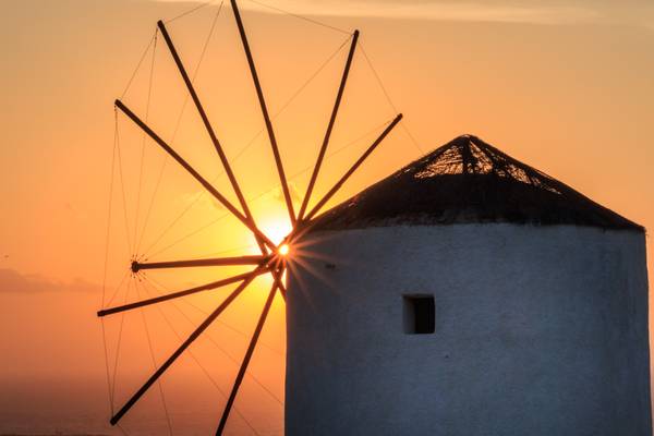 Santorini Windmill