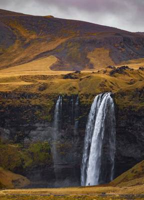 The Mighty 200ft Seljalandsfoss Waterfall, Iceland