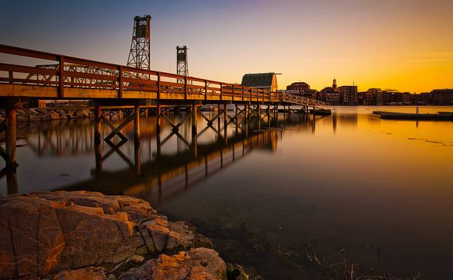 Sunset Over Portsmouth