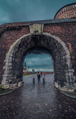 The entrance of Wawel castle