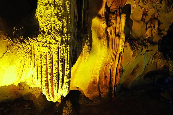 Fancy stalactites of Trung Trang Cave, Vietnam