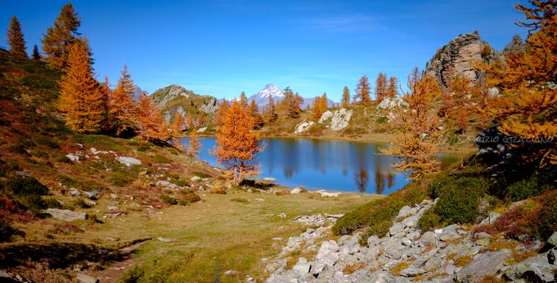 Idyllic autumn scenery, Valle Maira