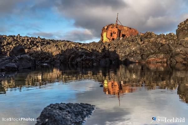 The ship-wreck of Hrafn sveinbjarnarson III GK 11 at Hópsnes, Grindavík - #Iceland