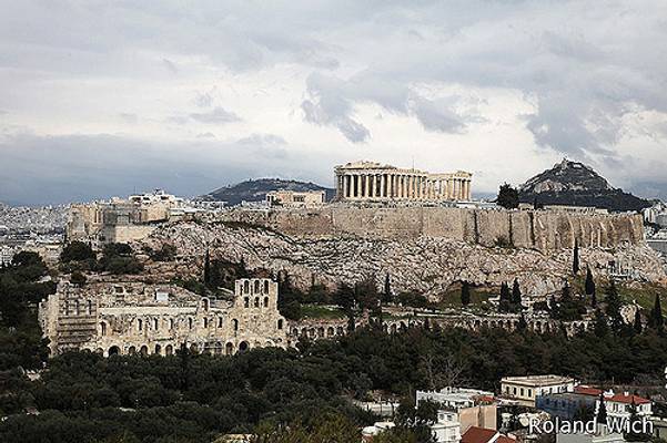 Athens - Acropolis from Filopappou Hill