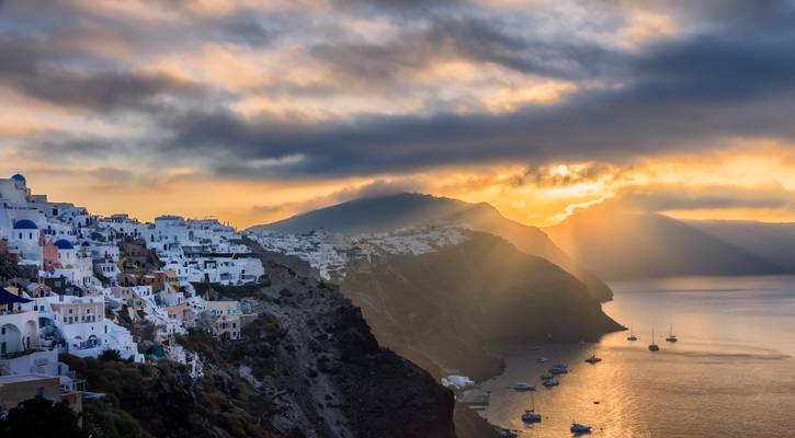 Sunrise over Santorini