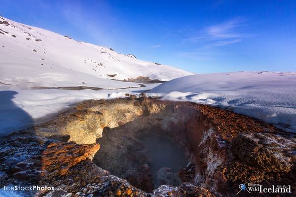 Seltún at Krísuvík. Geothermal Area - Beautiful, Steamy Smelly Spots