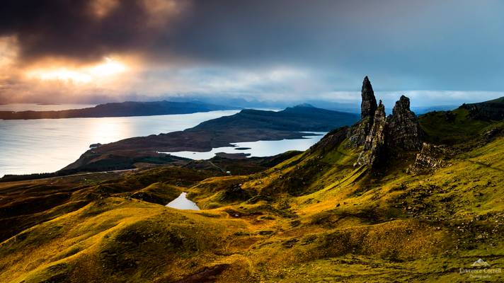 Rubbing the sleep from your eyes.