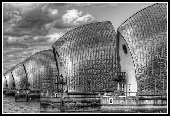 Thames Barrier from Visitors' Centre