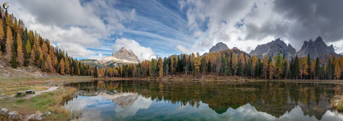 Lago Antorno with Torre dei Scarperi