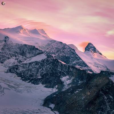 Sunset on the Bernina Range