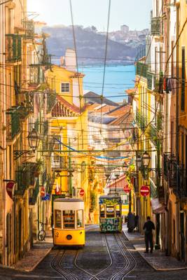 The Bica Funicular | Lisbon, Portugal